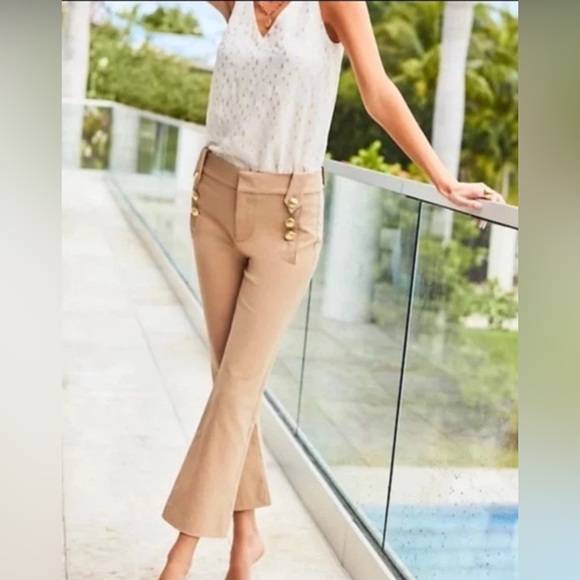 Lilly Pulitzer Pants - Lilly Pulitzer Parrish High Rise Crop Flare Pant 💛🤎